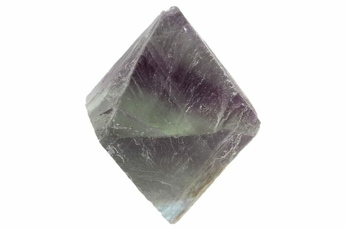 Fluorite Octahedron - Purple/Green Banded #90927